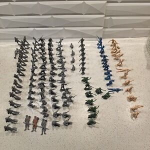 Mix Lot 118 Total  - 84Marx Battleground German Soldiers Gray Plastic & Others